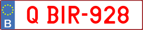 Trailer License Plate